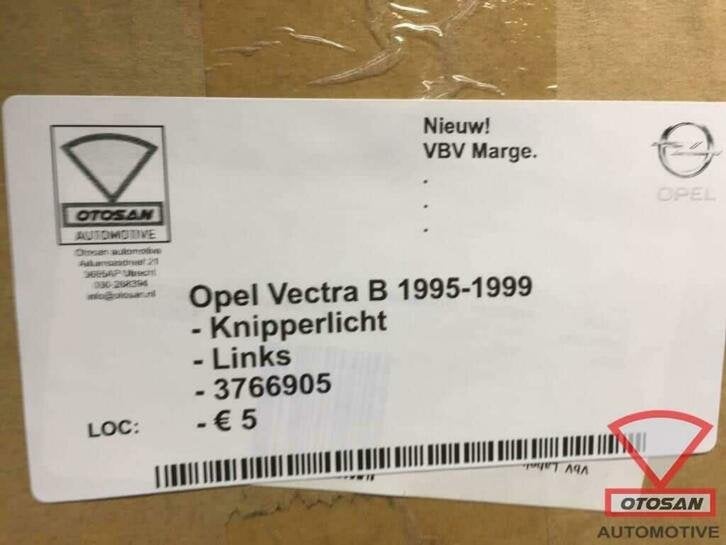 opel vectra b 1995 1999 knipperlicht nieuw! links 3766905, Ophalen of Verzenden, Kontakt@opel-infoservice.de, Opel, Bahnhofsplatz 1
65423  Russelsheim am Main, DE