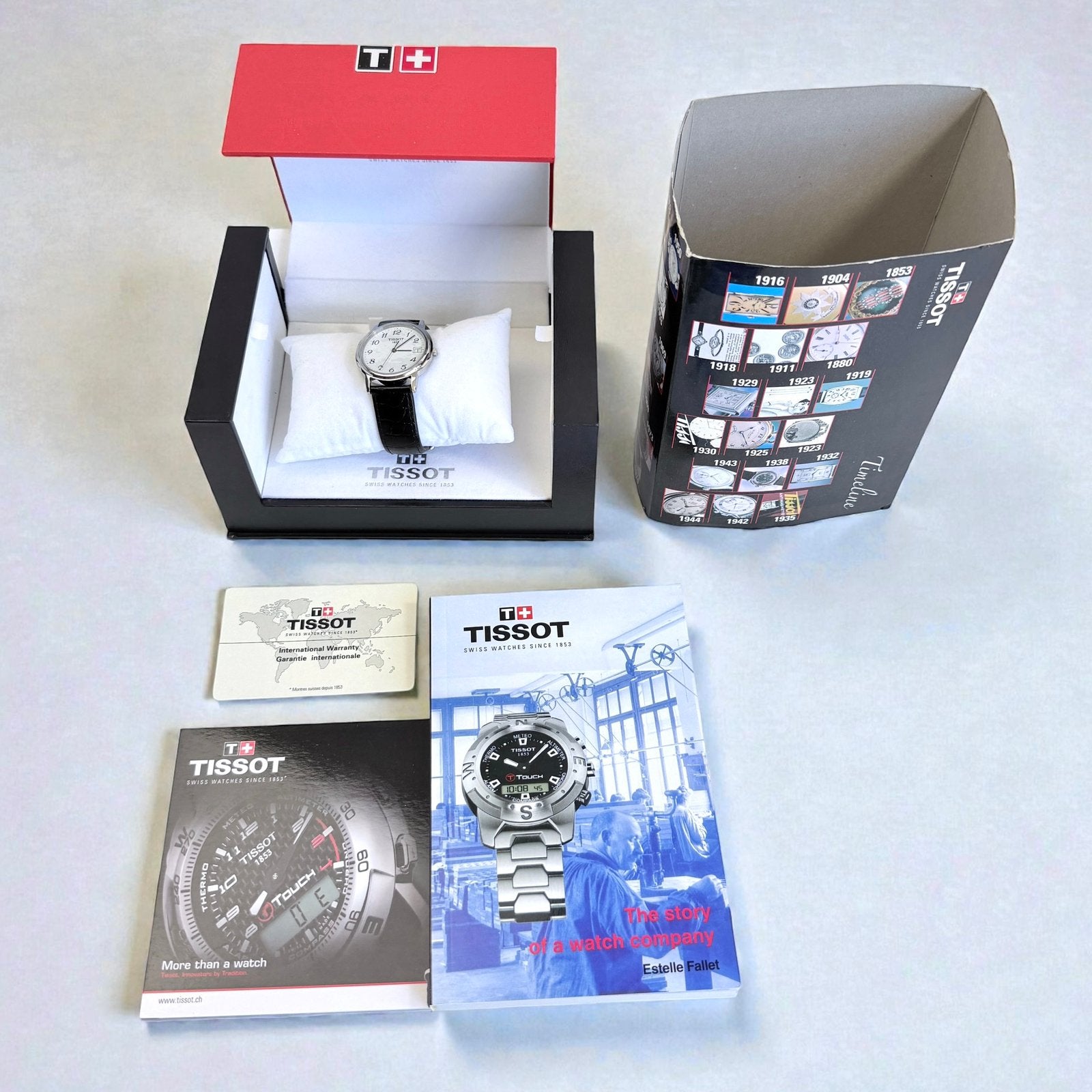 Splinternieuwe Tissot 1853 horloge – Full Set, Overige merken, Z, Leer, Staal