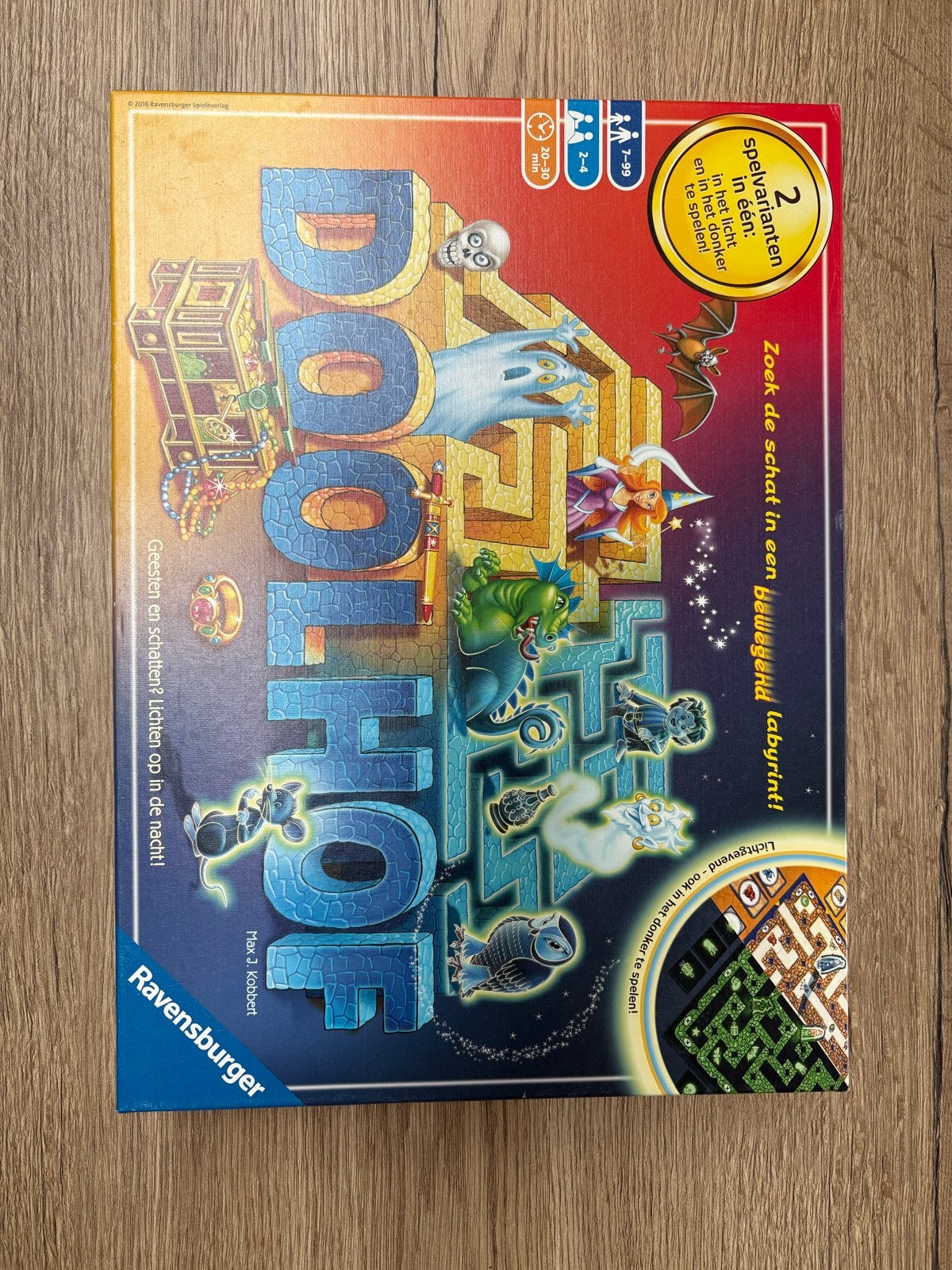 Doolhof Glow in the Dark Bordspel Ravensburger, Drie of vier spelers, Ophalen of Verzenden, Zo goed als nieuw