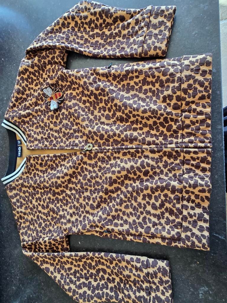 Nieuw Like Flo jasje met luipaardprint en bij maat 140, Like Flo, Meisje, Nieuw, Ophalen of Verzenden