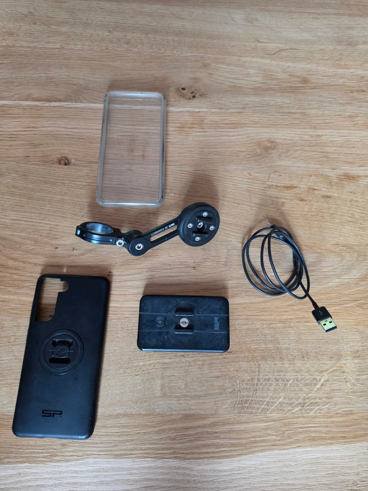 SP-Connect motorhouder + Samsung S21FE hoesje (oud model), Ophalen of Verzenden, Zo goed als nieuw, Overige typen, Samsung