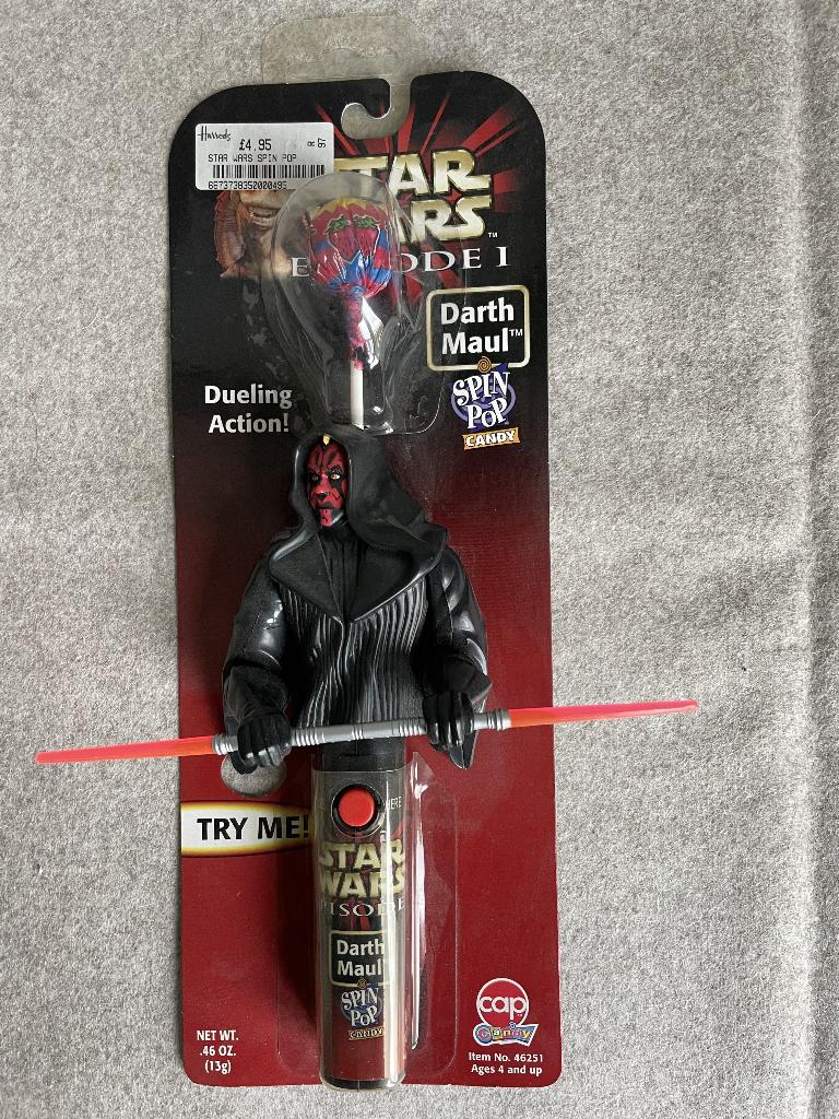 Star Wars - Darth Maul (Spin top candy), Verzamelen, Ophalen of Verzenden, Actiefiguurtje