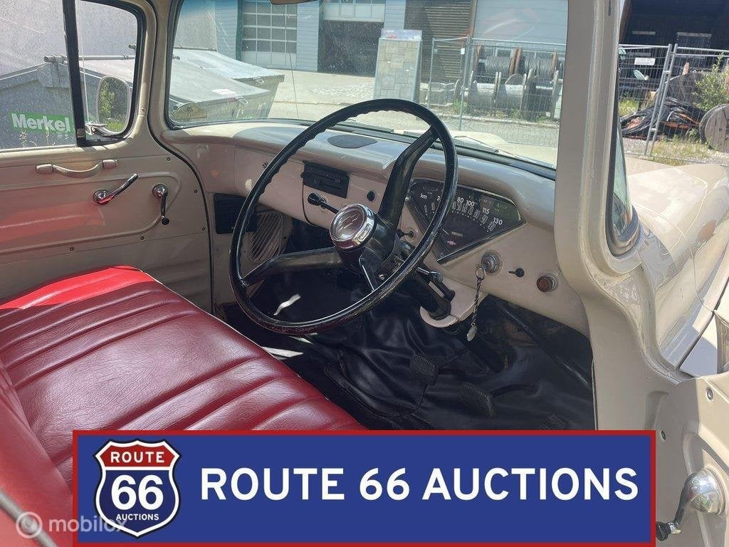 Chevrolet Apache 3100 | 1958 | Route 66 Auctions, Overige carrosserieën, Chevrolet, Zwart, Bedrijf