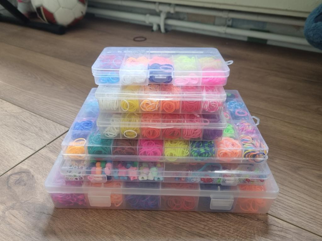 Grote set Loom Bands met accessoires en bedels, Ophalen of Verzenden