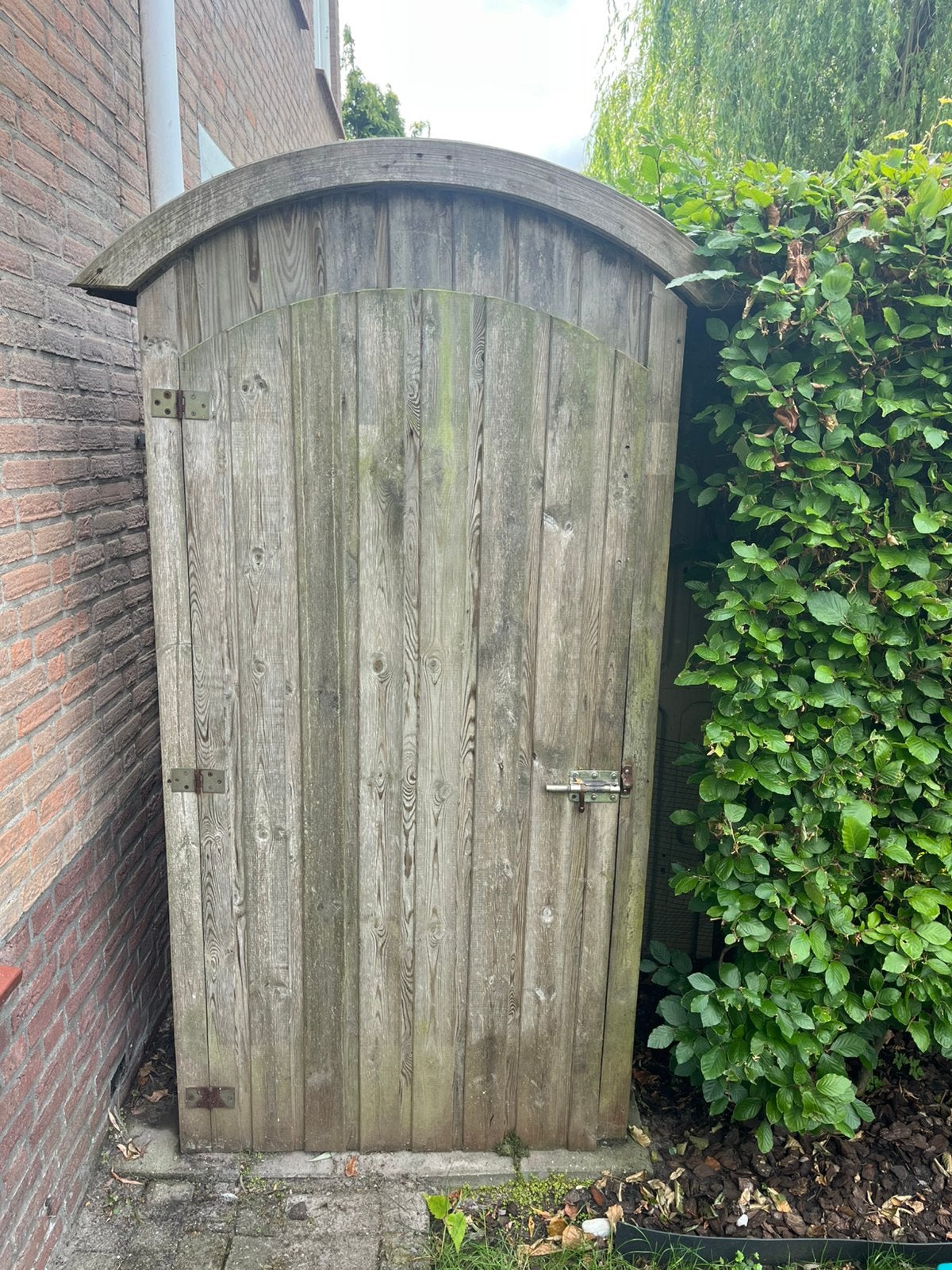 Houten tuinkast (Leiden), Tuin en Terras, Ophalen, Gebruikt, Hout, Overige typen