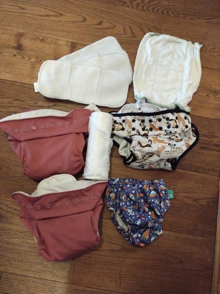 Wasbare luiers pakket: Grovia, Thirsties, Totsbots, Blumchen, Kinderen en Baby's, Ophalen of Verzenden, Gebruikt