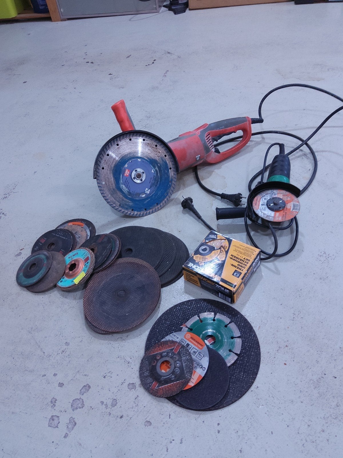 wegens overlijden diverse gereedschap te koop, Ophalen, 1000 watt of meer, Haakse handslijpmachine