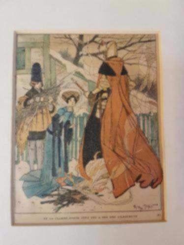 Gravure Les douze filles de la Reine Mab Henri Morin 1920, Ophalen