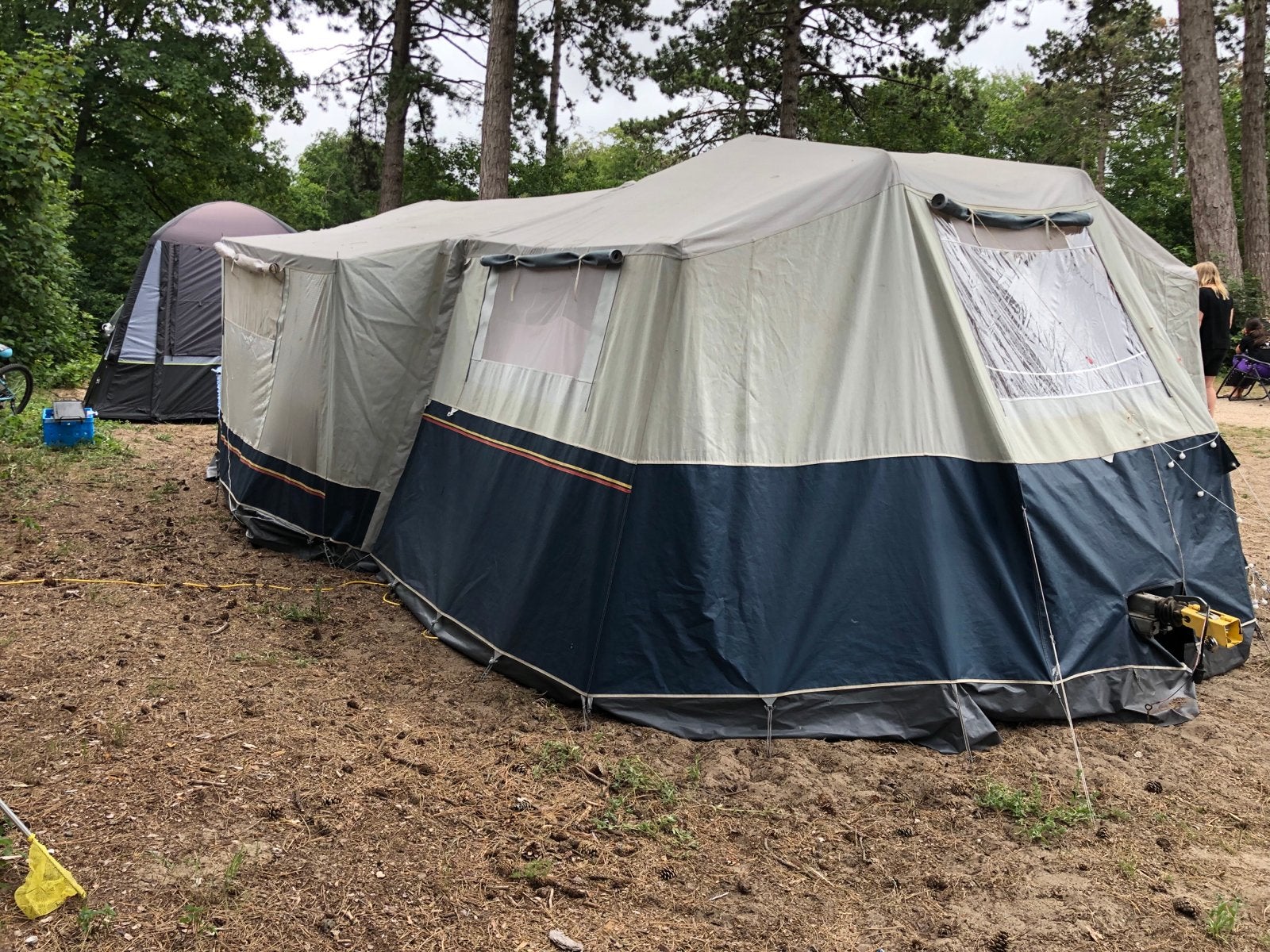 Tago vouwwagen - Ruime en comfortabele gezinsvouwwagen, Caravans en Kamperen, Vouwwagens, Meerkleurig, Aanwezig, Tot en met 4