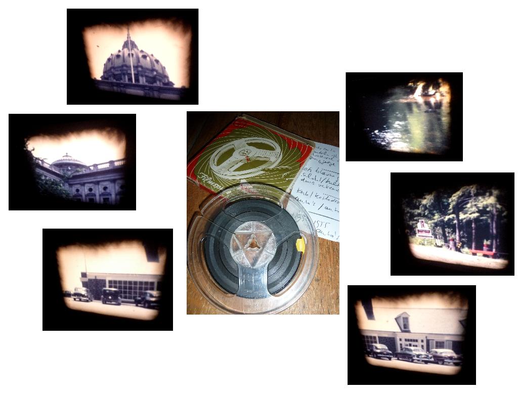 8mm film amateur reel onbekend waar 1955 45mtr N8, Ophalen of Verzenden, 8mm film