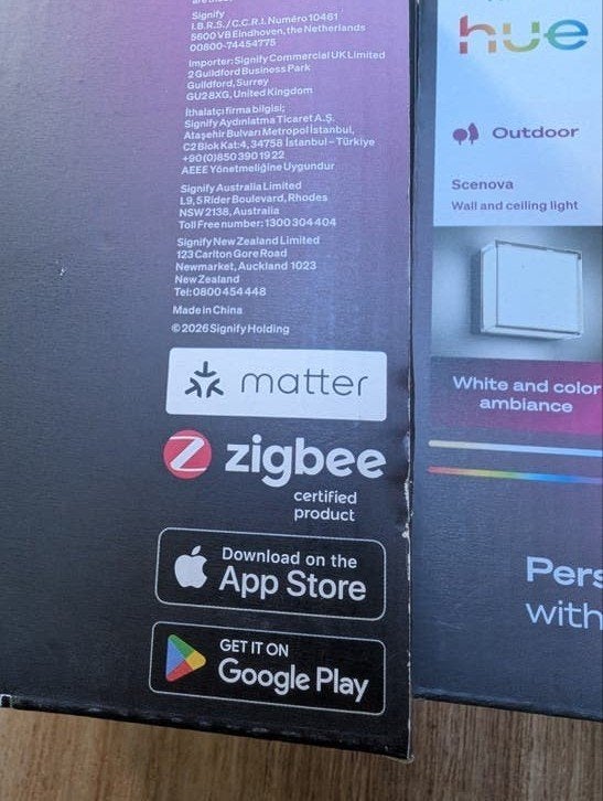 Philips Hue Scenova Buitenlamp - Nieuw in doos, Met afstandsbediening, Meerkleurig, Nieuw, Overige fittingen