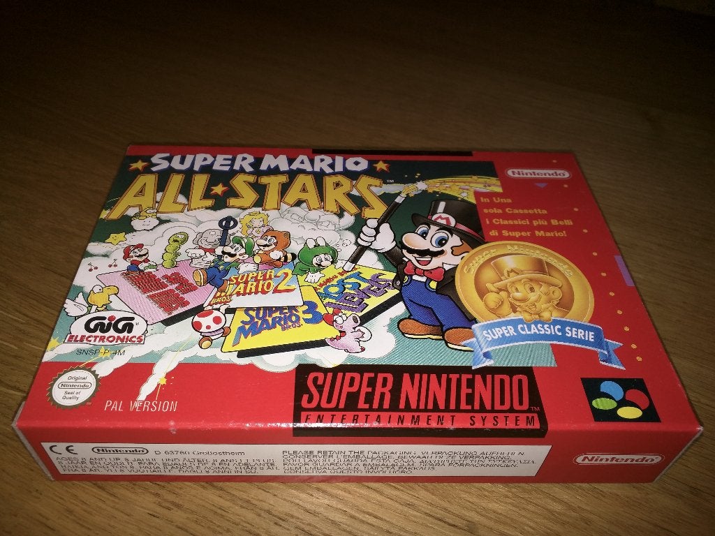 Super Mario All-Stars (Nintendo Classics) SNSP-P-4M-ITA, Eén computer, Ophalen of Verzenden, Vanaf 3 jaar, Platform