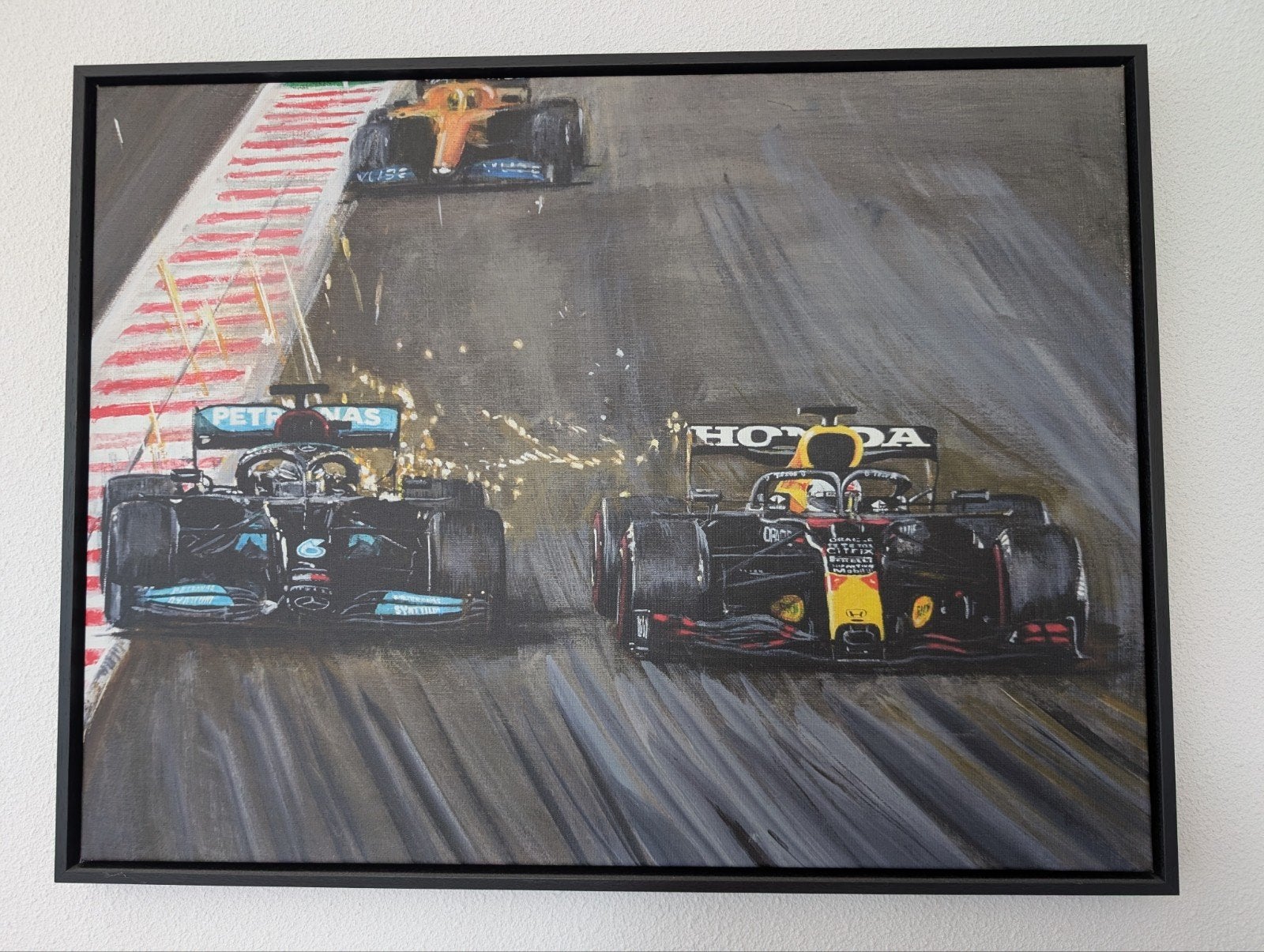 Max Verstappen World Champion Schilderij op Canvas, Ophalen