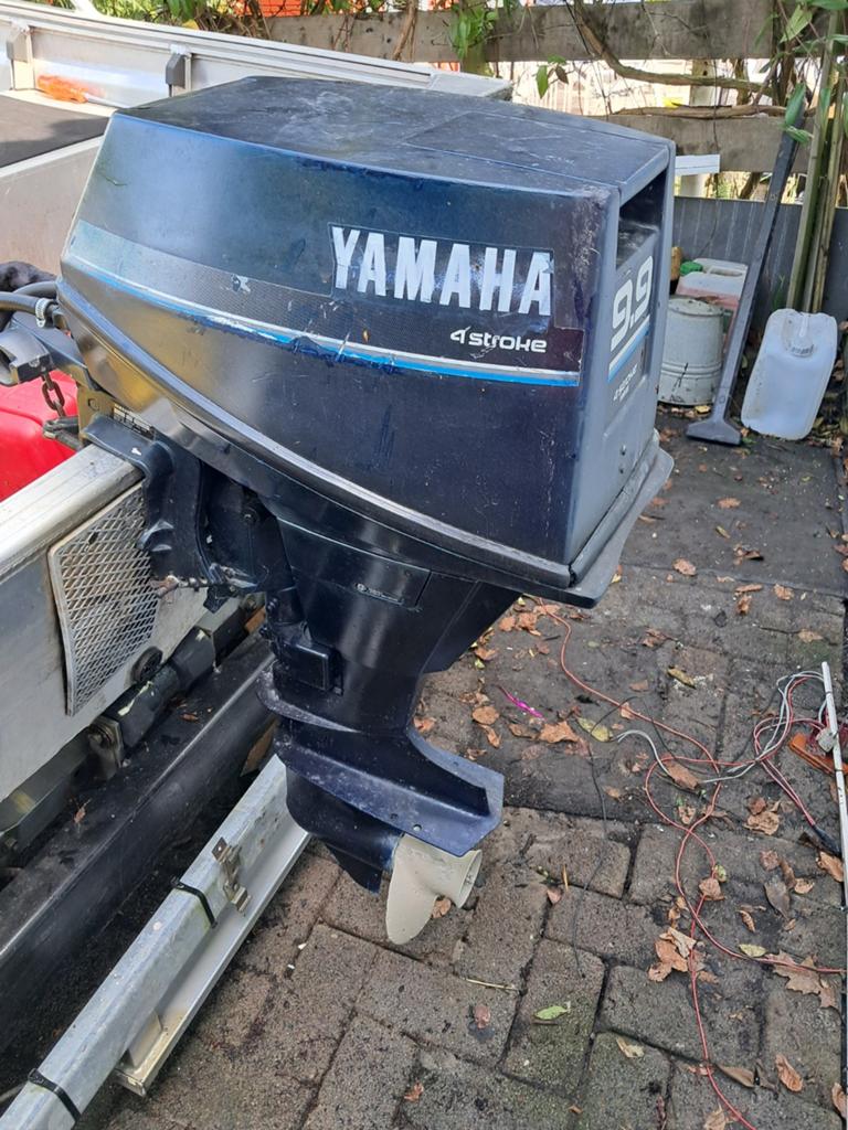 9.9pk Yamaha 4-takt  met afstandsbediening en console, Watersport en Boten, Ophalen, Overige merken, Gebruikt, Met afstandsbediening