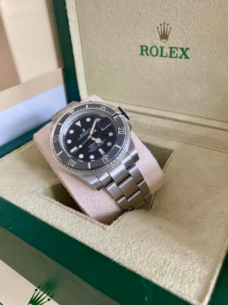 Rolex Submariner Black Automatisch, Sieraden, Tassen en Uiterlijk, Sporthorloges, Zo goed als nieuw, Android, Zwart, Verzenden