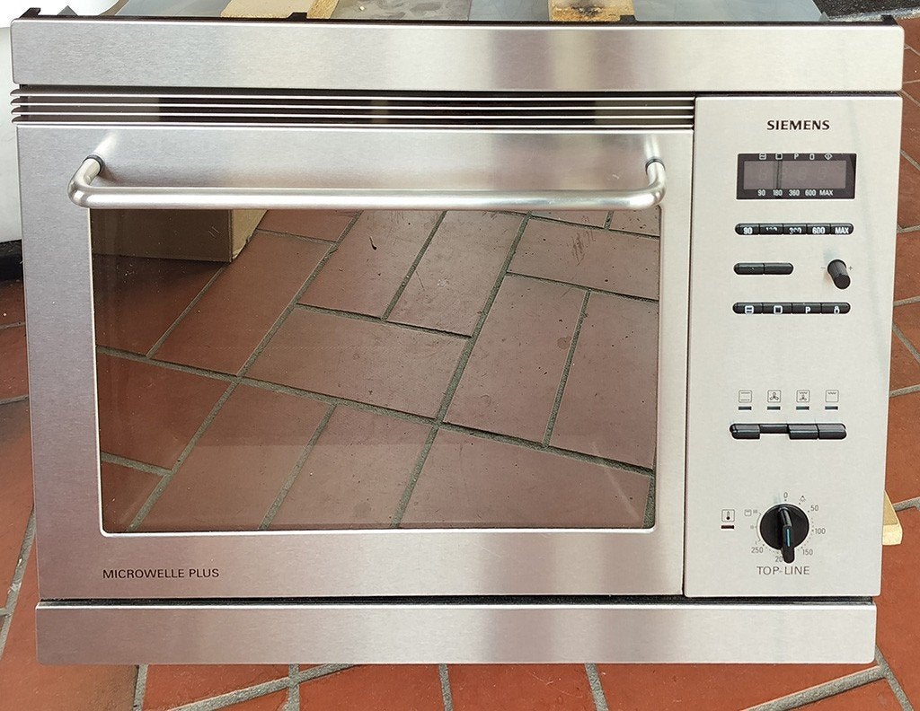 Inbouw combimagnetron Siemens Microwelle Plus, Ophalen, Combimagnetron, Gebruikt, Hete lucht