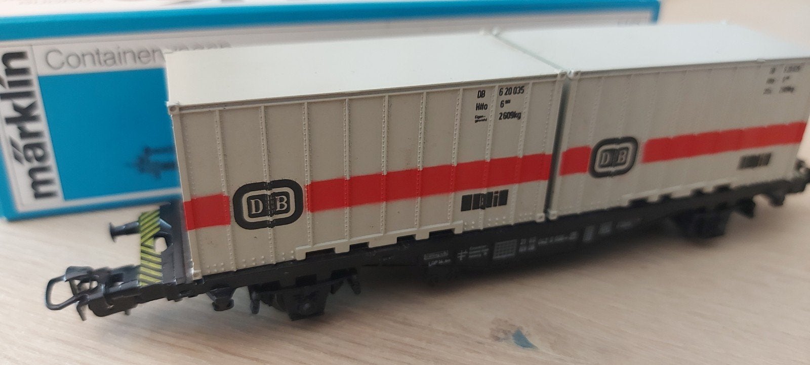 Märklin DB containerwagen artnr 4664 in ovp, Hobby en Vrije tijd, Arnold, Gelijkstroom, Wagon, Ophalen of Verzenden