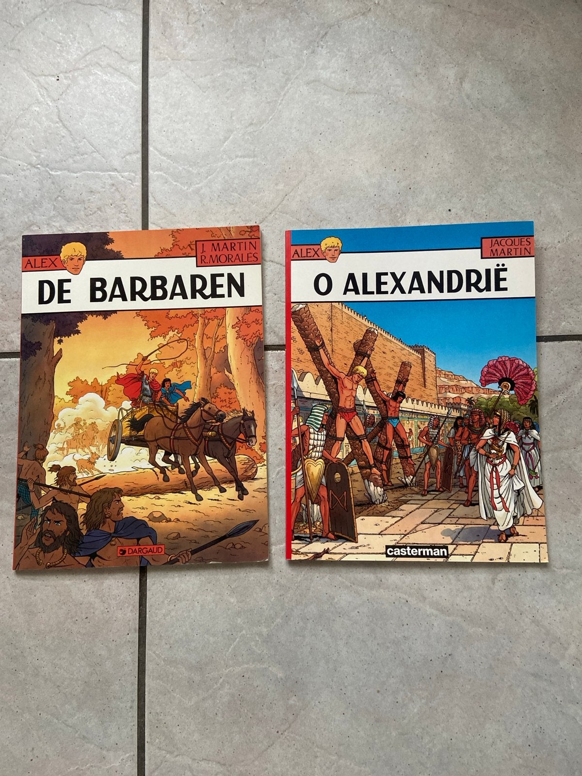 Alex - De Barbaren & O Alexandrië - Jacques Martin, Meerdere stripboeken, Ophalen of Verzenden, Gelezen