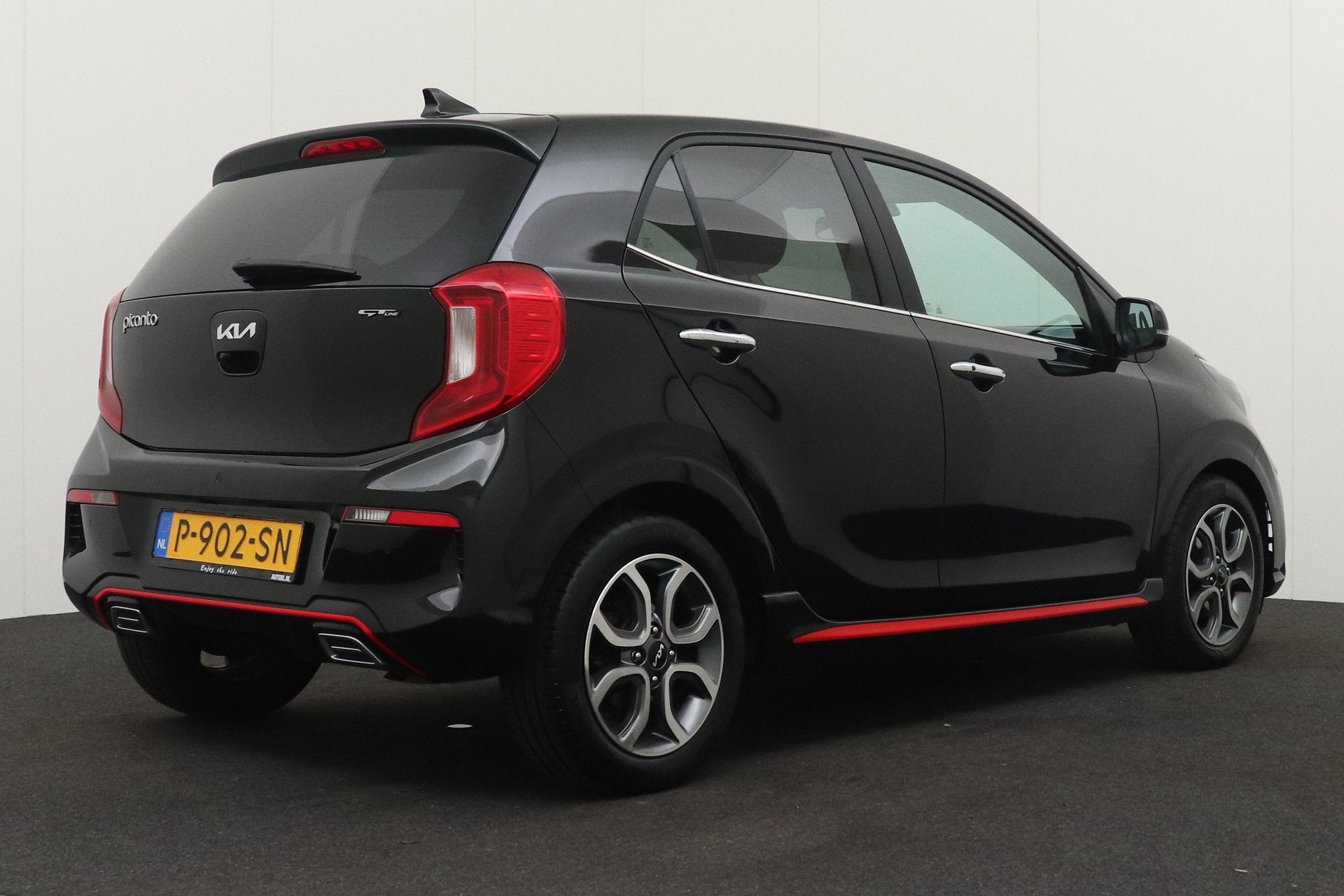 Kia Picanto 1.0 Automaat DPi GT-Line Leder Camera Carplay Cl, 877 kg, Gebruikt, 4 stoelen, Zwart