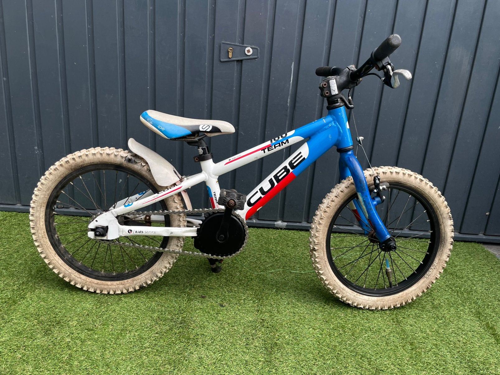 Cube Kid 160 - 16 inch Kinderfiets MTB Mountainbike 🤍💙, Ophalen of Verzenden, Terugtraprem, 16 tot 20 inch