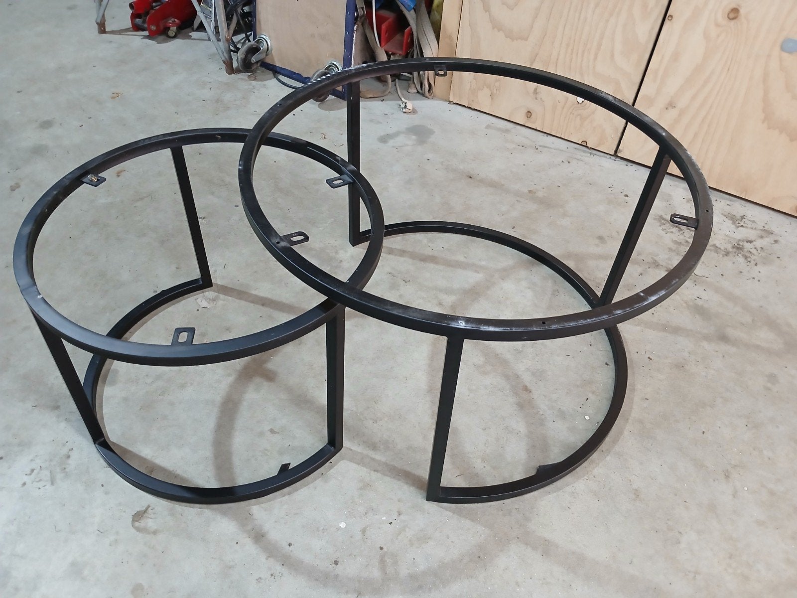 metalen onderstel voor salontafel, Huis en Inrichting, Ophalen, 100 tot 150 cm, Rond, 50 tot 100 cm