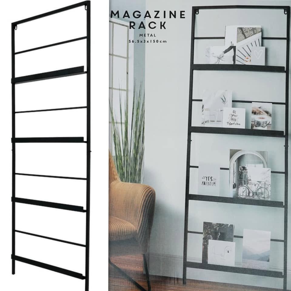 Tijdschriftenrek / Magazine rack Action 2 stuks, Ophalen, Metaal, Zwart, Zo goed als nieuw