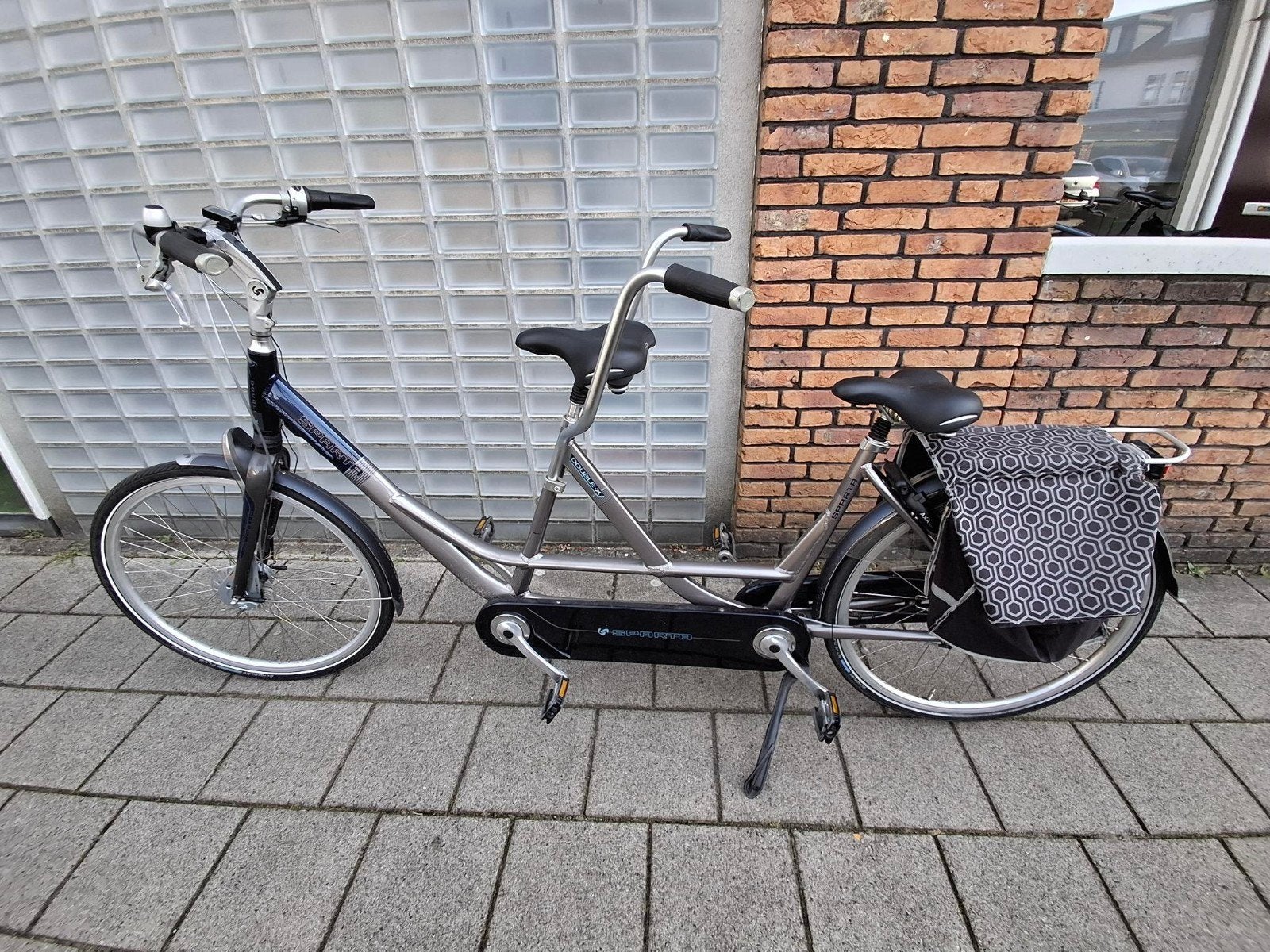 Sparta Tandem Fiets - Grijs/Donkerblauw maat 54, Ophalen, Gebruikt, Sparta