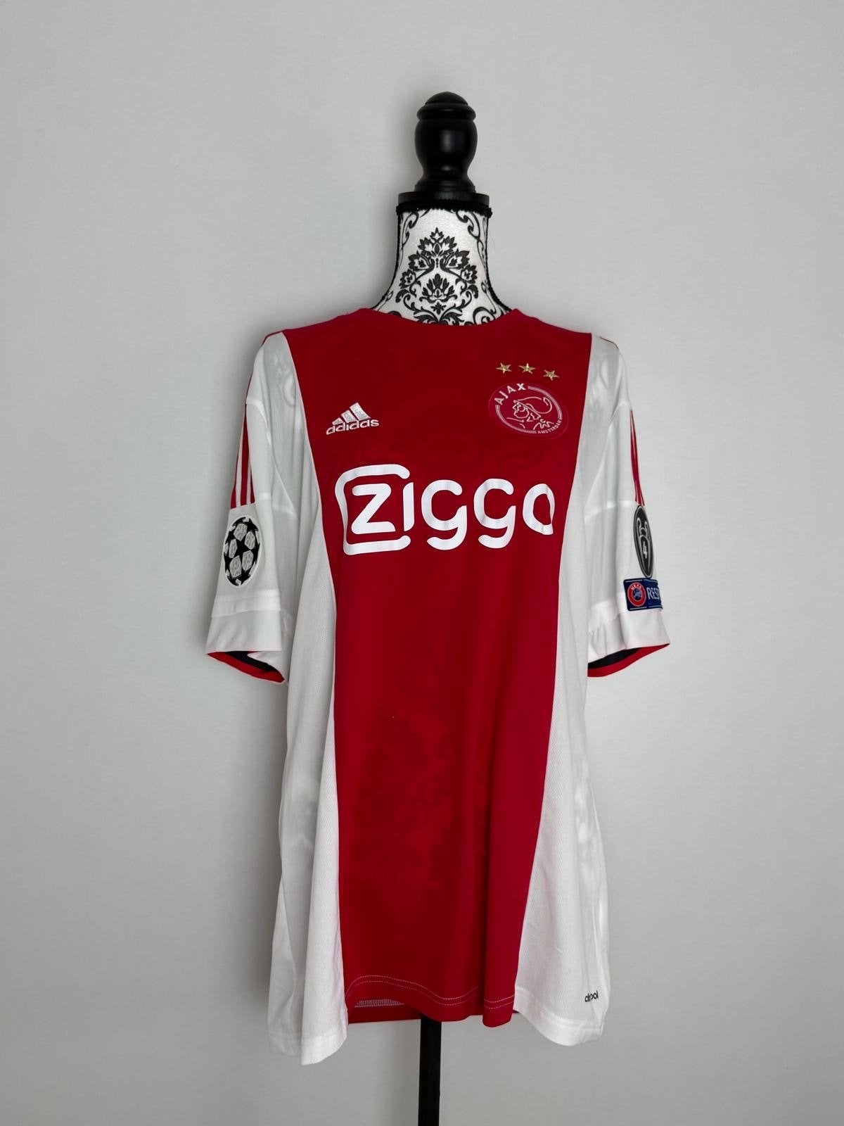 Ajax Thuisshirt 2015/2016 Bazoer #6 Maat L, Maat 52/54 (L), Ophalen of Verzenden, Zo goed als nieuw, Voetbal