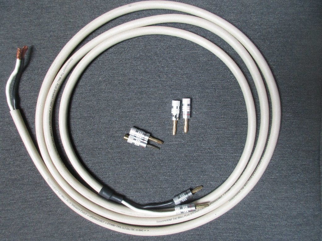 luidsprekerkabel Transparent the Wall Plus, Ophalen of Verzenden, Gebruikt, 2 tot 5 meter, Luidsprekerkabel