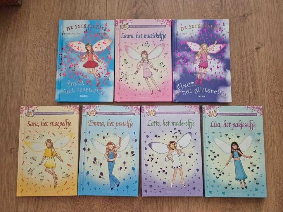 De feestelfjes boekenreeks - Daisy Meadows (7 delen), Gelezen, Daisy Meadows, Ophalen of Verzenden, Sprookjes