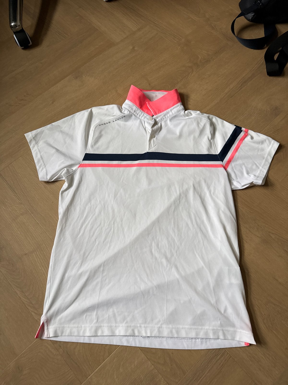 Under Armour polo shirt - Maat L - Als nieuw, Wit, Ophalen of Verzenden, Zo goed als nieuw, Maat 42/44 (L)