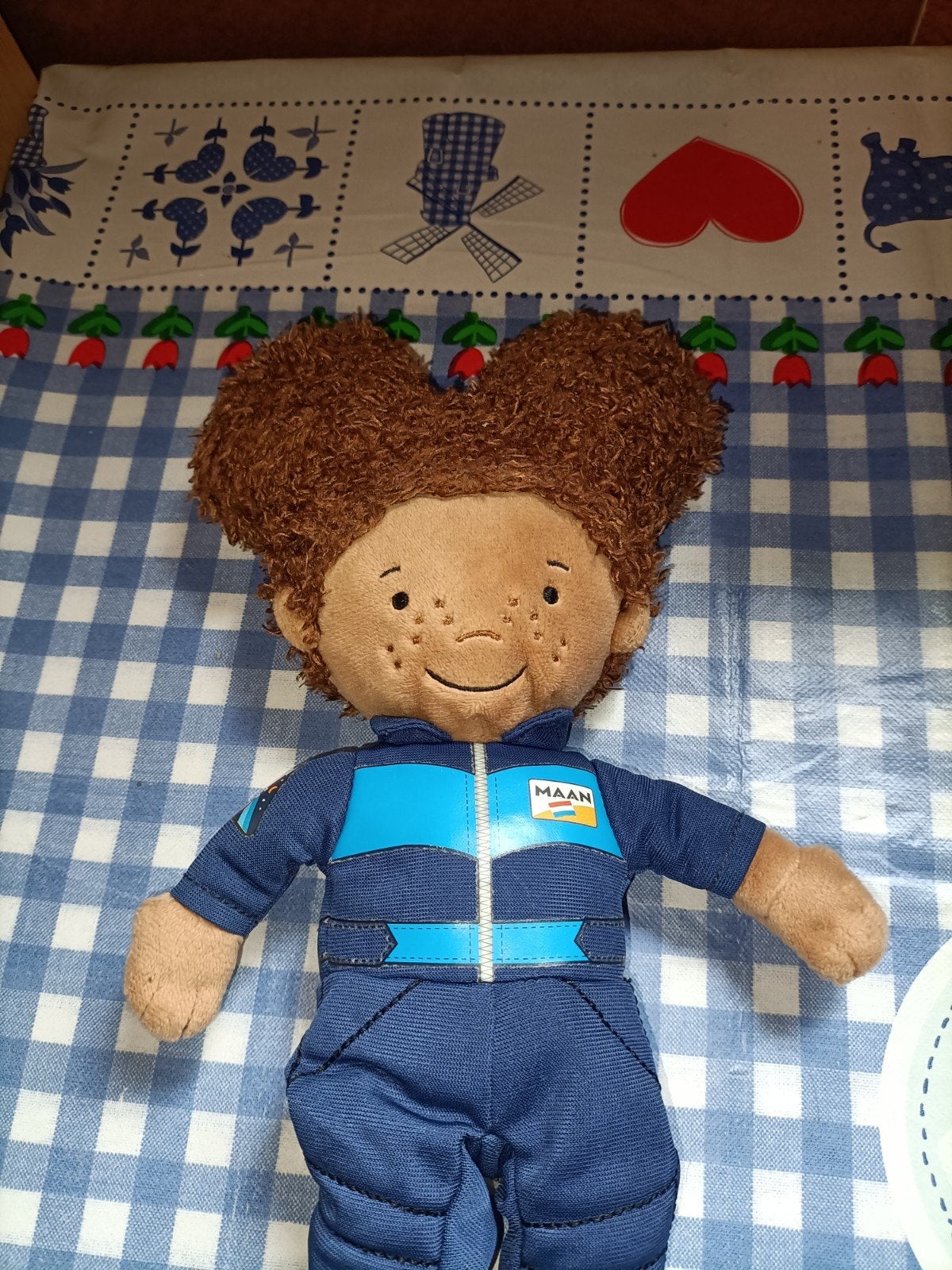 Astronaut knuffel meisje in ruimtepak ruimtevaart, Ophalen of Verzenden, Zo goed als nieuw, Overige typen