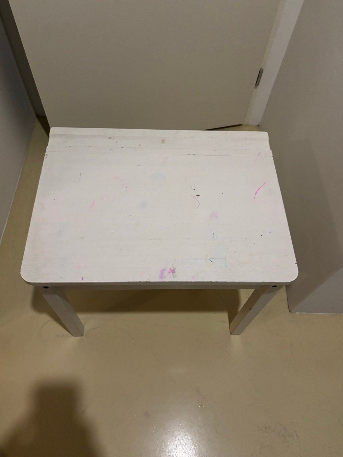 Wit kinderbureau met opbergruimte Ikea, Ophalen, Gebruikt, Tafel