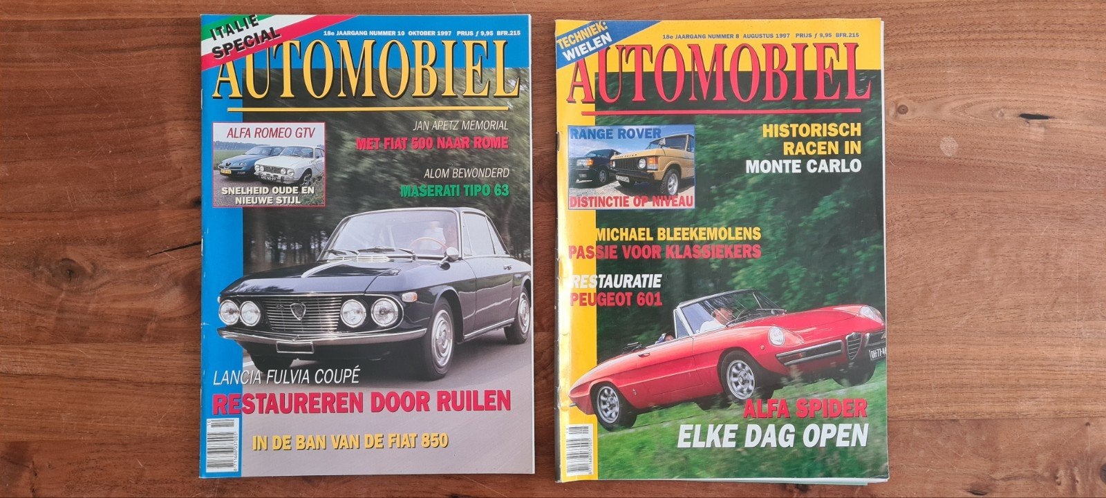 Automobiel Magazine - 2 nummers uit 1997, Boeken, Auto's | Folders en Tijdschriften, Ophalen of Verzenden, Gelezen