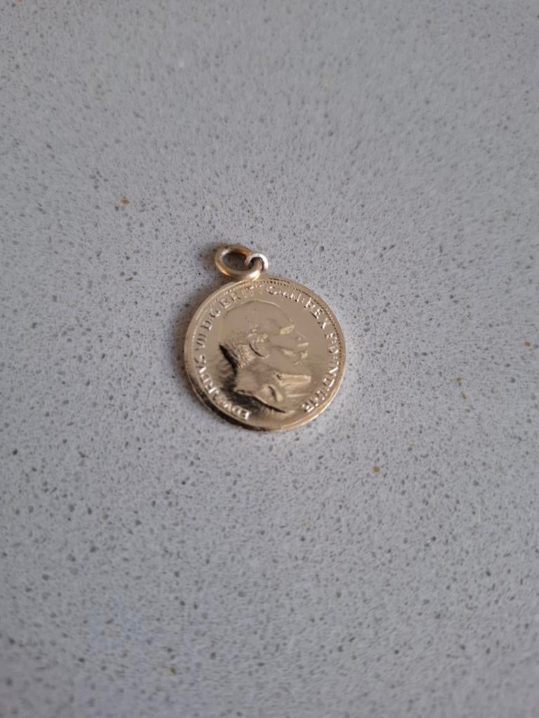 Hanger Edward VII 1909, Postzegels en Munten, Ophalen of Verzenden, Overige waardes