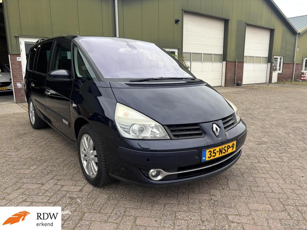Renault Grand Espace 3.5 V6 Dynamique/LEER/AUT/PARKS/APK, Auto's, 2000 kg, Blauw, Leder, Bedrijf