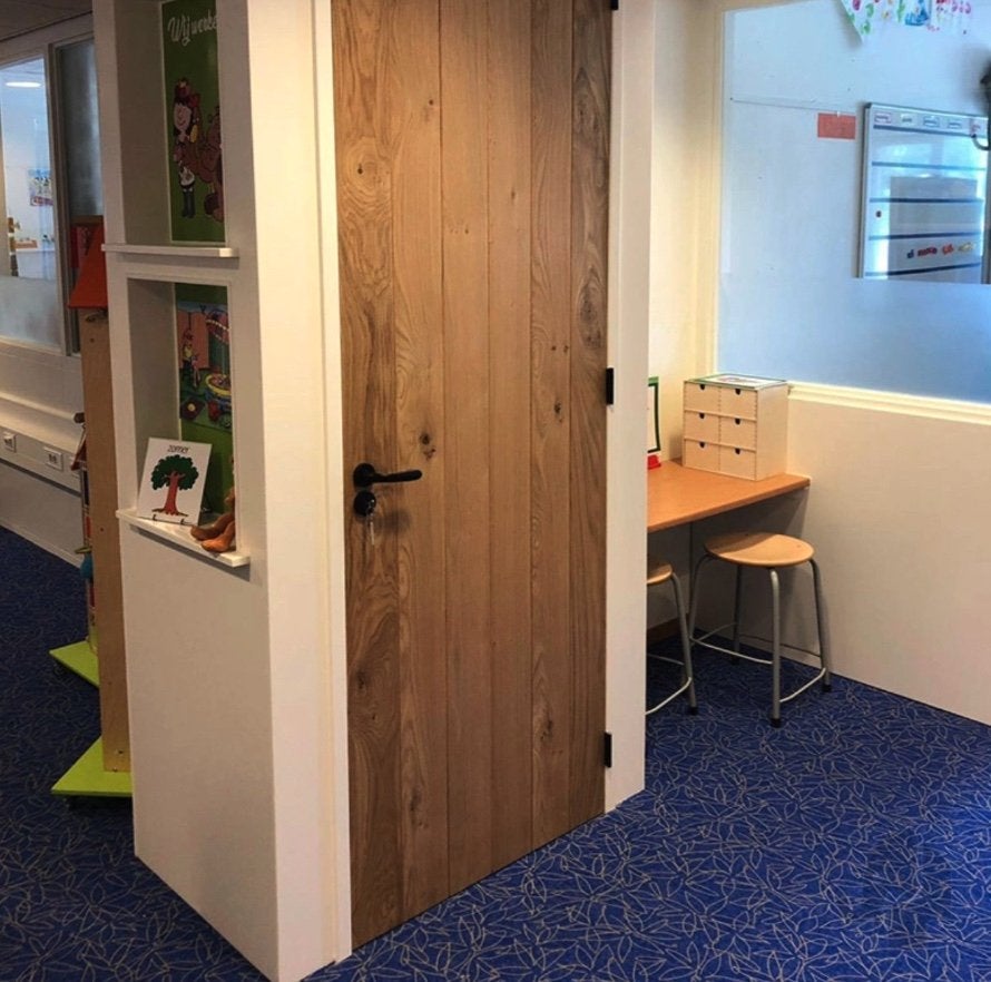 Eiken binnendeur Cabana Roble Dos Rechts Stomp, Niet ingevuld, 80 tot 100 cm, Binnendeur, Niet ingevuld