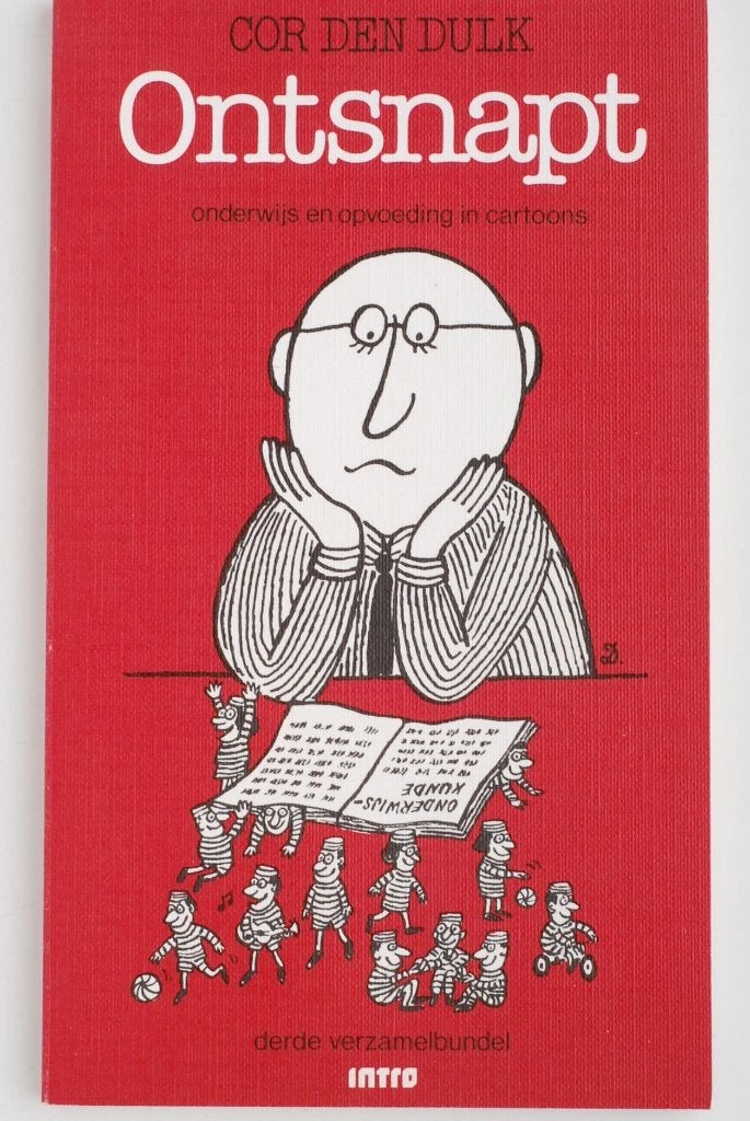 Cartoonboek Ontsnapt – Cor den Dulk (Uitgave Intro), Boeken, Humor, Verzenden, Zo goed als nieuw, Cartoons