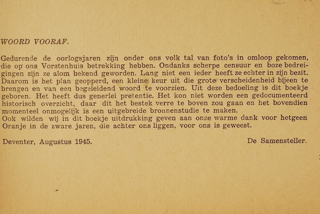 Antiek boek: Oranje in Ballingschap en Bevrijding 1940-1945, Verzamelen, Gebruikt, Verzenden, Onbekend, J. Gronloh