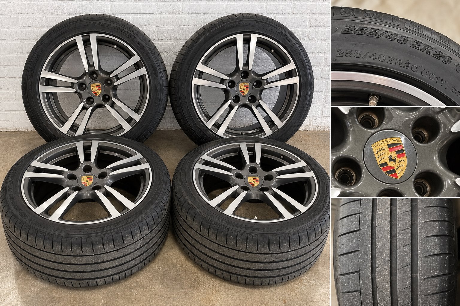20 inch Porsche Panamera 970 velgenset + banden 255/40 ZR20, Ophalen, Gebruikt, 255 mm, Banden en Velgen
