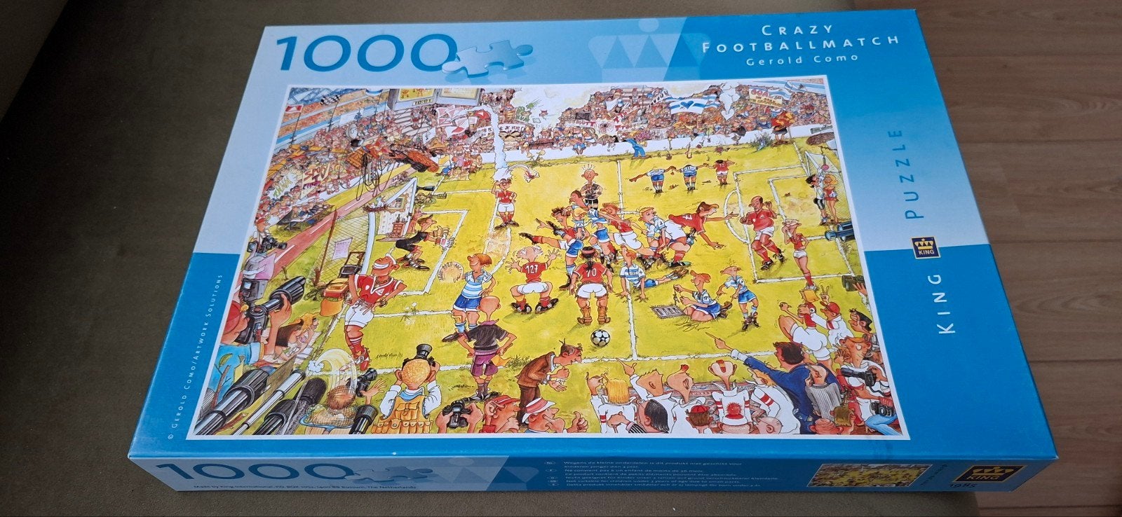 Voetbal puzzle 1000 stukjes, Ophalen of Verzenden, 500 t/m 1500 stukjes, Zo goed als nieuw, Legpuzzel