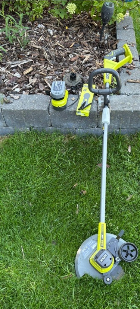 Ryobi ONE+ Accu-graskantensnijder, Ophalen of Verzenden, Zo goed als nieuw, Overige soorten, Ryobi
