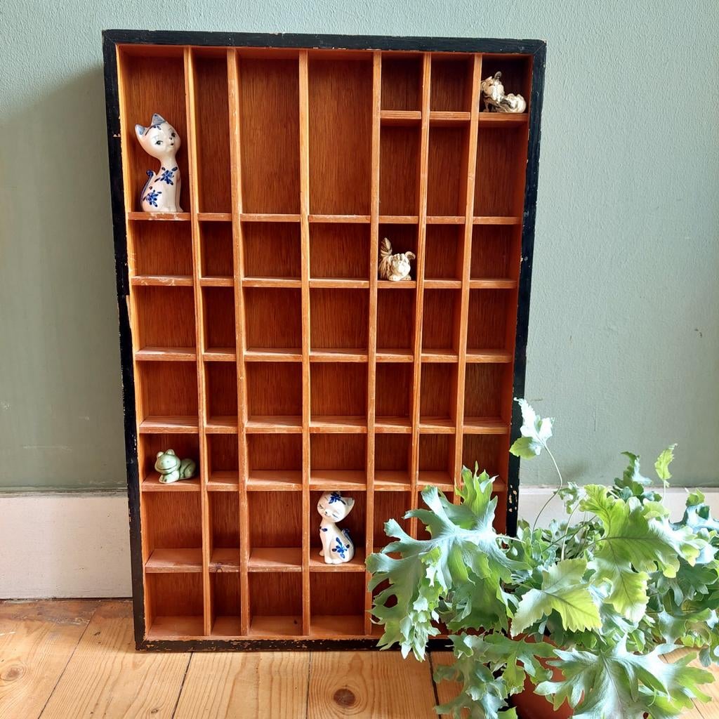 Lucky Vintage houten letterbak, Ophalen, Huis en Inrichting