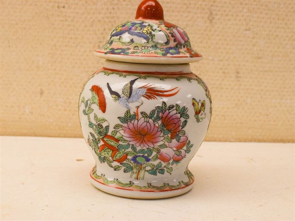 Chinese Porseleinen Gemberpot 51928, Gebruikt, Ophalen of Verzenden, Bord(en), Overige stijlen
