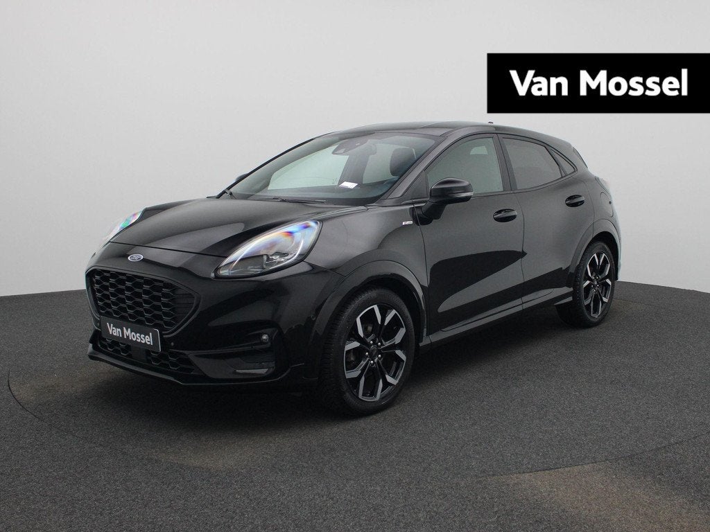 Ford Puma 1.0i Ecoboost mHEV 92kW ST-Line X | Adaptive Cruis, Auto's, Ford, Voorwielaandrijving, 12 maanden, Zwart, Automatische klimaatregeling