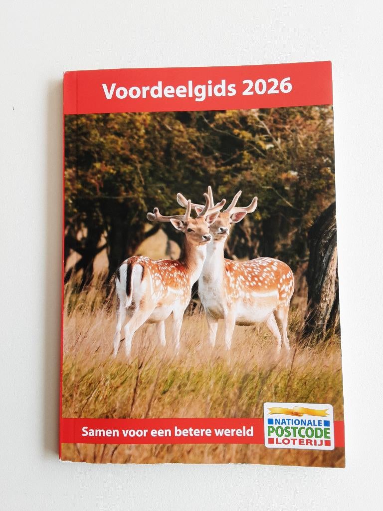 Postcode loterij voordeelgids 2026 ongebruikt, Drie personen of meer, Kortingsbon