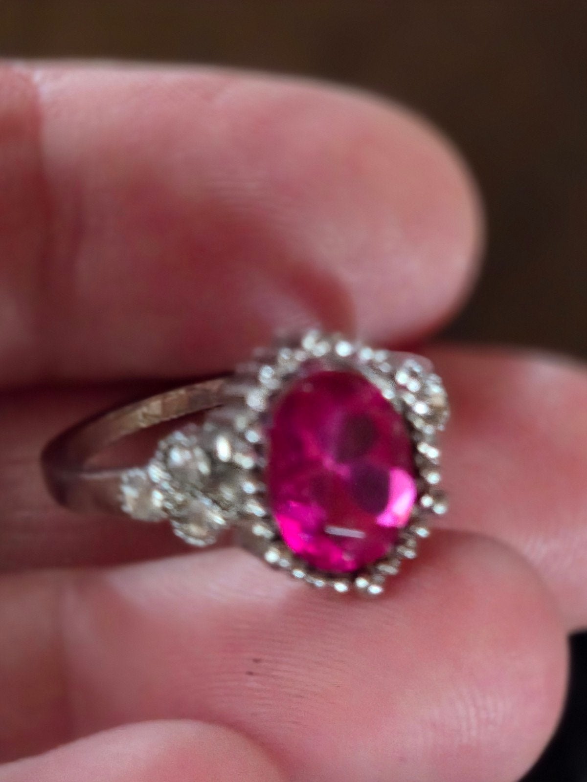 Nieuwe roze ring, maat 17, Overige materialen, Nieuw, Ophalen of Verzenden, 17 tot 18