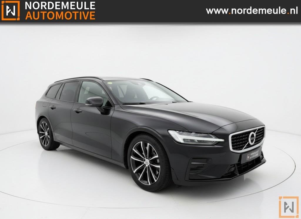 Volvo V60 2.0 D4 R-DESIGN, AUT, Leder, Navi, Auto's, Gebruikt, Euro 6, Zwart, Diesel