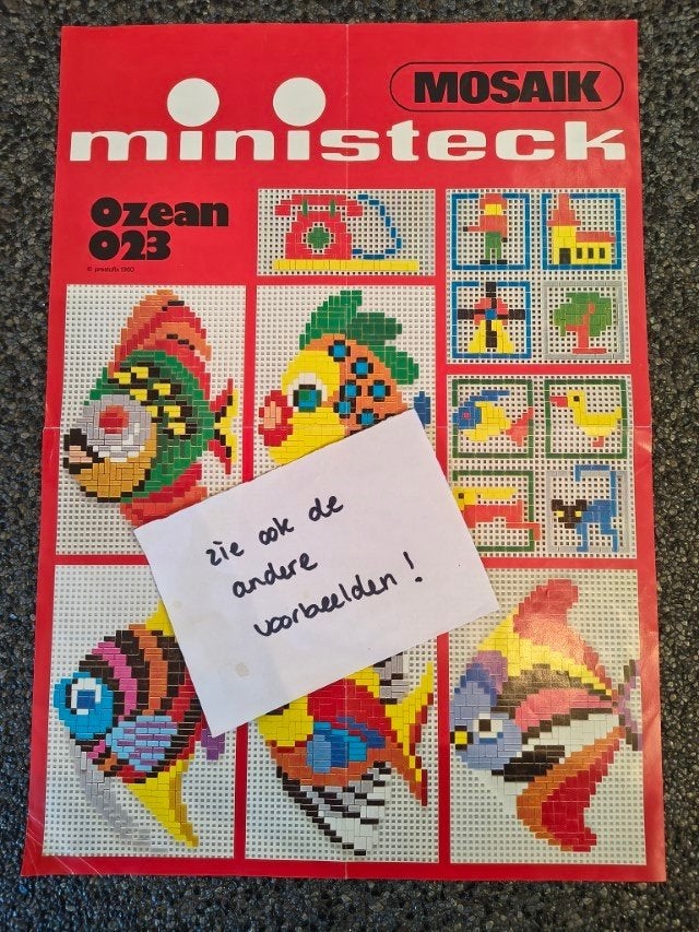* Ministeck Mosaik nr. 023 Ozean 1980 *, Verzenden, Gebruikt, Voorbeeldboek
