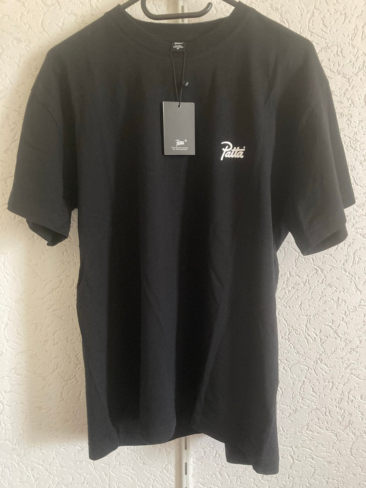 Patta T-shirt Zwart Maat M Nieuw met labels, Verzenden, Nieuw, Maat 48/50 (M), Zwart